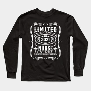 Nurse 2021 Vintage Long Sleeve T-Shirt